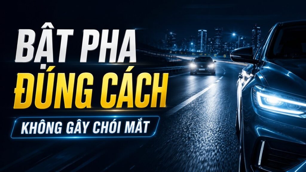 văn hóa bật đèn pha ô tô