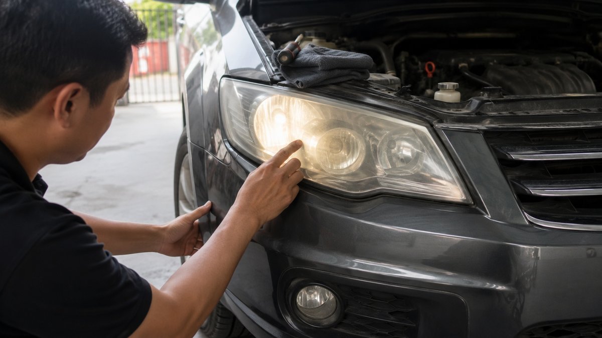 cách kiểm tra đèn ô tô bị tối