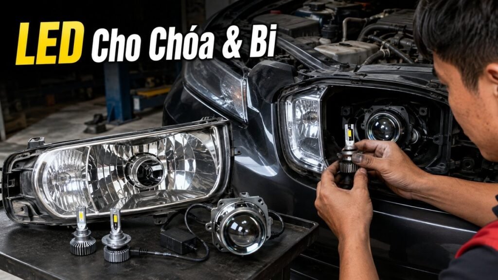 đèn led cho chóa phản xạ và bi projector